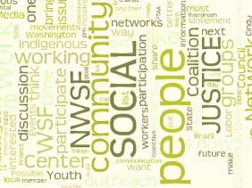 Word Cloud based on Interviews about the Northwest Social Forum